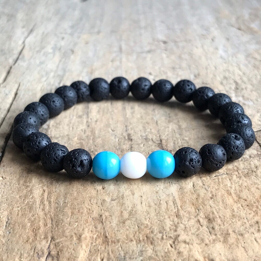 Argentina Country Flag Beaded Stretch Bracelets. FIFA World Cup. Unisex. Size 8